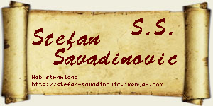 Stefan Savadinović vizit kartica
